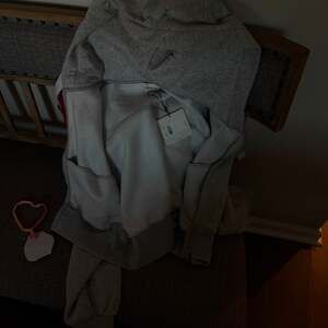 Calvin Klein Jeans Heather Grey Full-Zip Hoodie with Taped Logo Interior